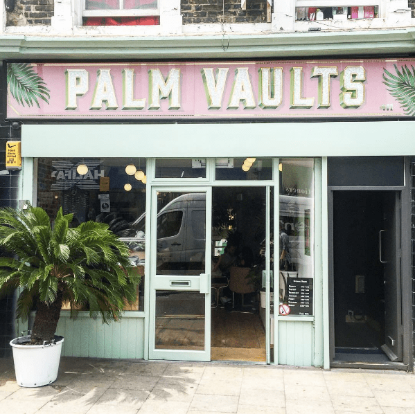 palm vaults hackney sign